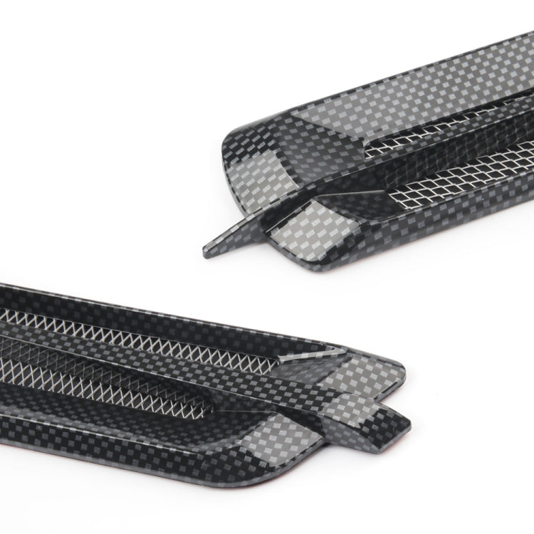 CS2 Car Modified Hood Air Outlet Decorative Stickers(Carbon Pattern)