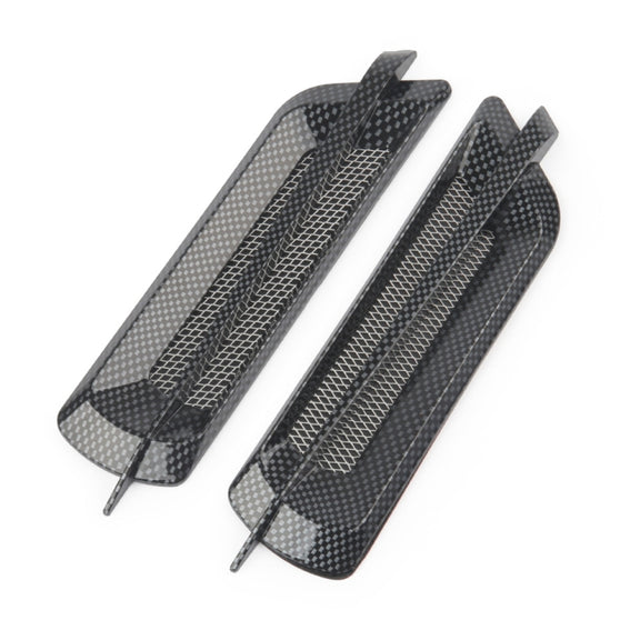 CS2 Car Modified Hood Air Outlet Decorative Stickers(Carbon Pattern)