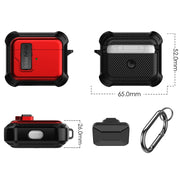 For AirPods 3 Signal Flag Wireless Earphones Case with Security Lock(Green)