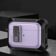 For AirPods Pro 2 Signal Flag Wireless Earphones Case with Security Lock(Purple) - For AirPods Pro 2 by PMC Jewellery | Online Shopping South Africa | PMC Jewellery | Buy Now Pay Later Mobicred