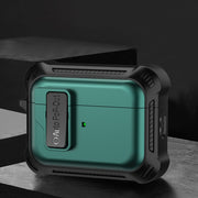 For AirPods Pro 2 Signal Flag Wireless Earphones Case with Security Lock(Green)