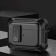 For AirPods Pro Signal Flag Wireless Earphones Case with Security Lock(Black) - For AirPods Pro by PMC Jewellery | Online Shopping South Africa | PMC Jewellery | Buy Now Pay Later Mobicred