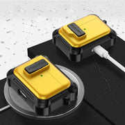 For AirPods Pro Signal Flag Wireless Earphones Case with Security Lock(Red)