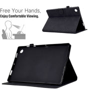 For Huawei MatePad T10 / T10S / Honor Tablet 6 Rhombus Embossed Leather Tablet Case(Black)