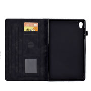 For Lenovo Tab M10 2nd TB-X306F/X306X Rhombus Embossed Leather Smart Tablet Case(Black)