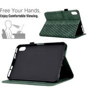 For Lenovo Tab P11 / J606F Rhombus Embossed Leather Smart Tablet Case(Green)