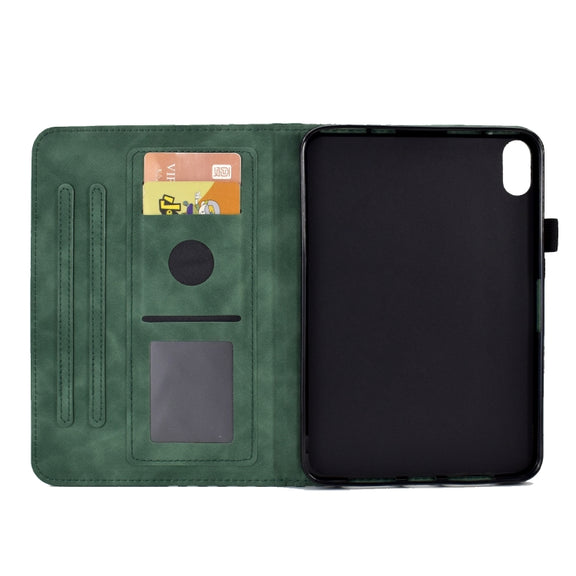 For Lenovo Tab P11 / J606F Rhombus Embossed Leather Smart Tablet Case(Green)
