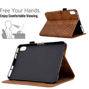 For Lenovo Tab P11 / J606F Rhombus Embossed Leather Smart Tablet Case(Brown)