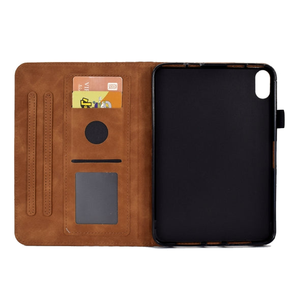 For Lenovo Tab P11 / J606F Rhombus Embossed Leather Smart Tablet Case(Brown)