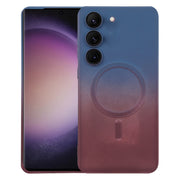 For Samsung Galaxy S23 5G Liquid TPU Silicone Gradient MagSafe Phone Case(Blue Purple)