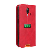 For Blackview BV7200 Magnetic Buckle Retro Texture Leather Phone Case(Red)