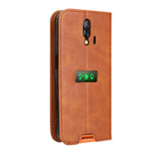 For Blackview BV7200 Magnetic Buckle Retro Texture Leather Phone Case(Brown)