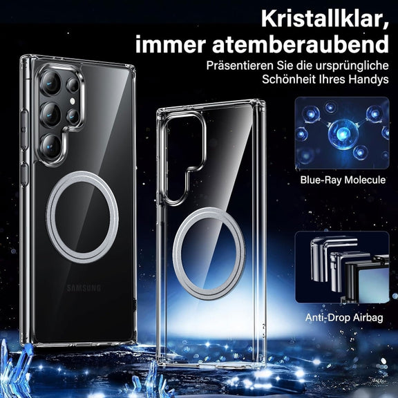 For Samsung Galaxy S25 Ultra 5G Transparent Frosted MagSafe Phone Case