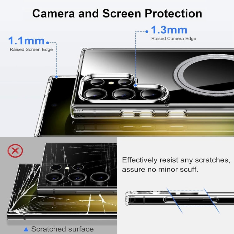For Samsung Galaxy S25 Ultra 5G Transparent Frosted MagSafe Phone Case