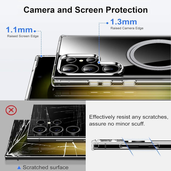 For Samsung Galaxy S25 Ultra 5G Transparent Frosted MagSafe Phone Case