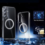 For Samsung Galaxy S25+ 5G Transparent Frosted MagSafe Phone Case