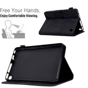 For Amazon Kindle Fire 7 2022 Rhombus Embossed Leather Tablet Case(Black)