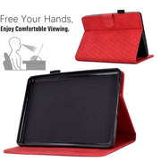 For Amazon Kindle Lite 2022 Rhombus Embossed Leather Tablet Case(Red)