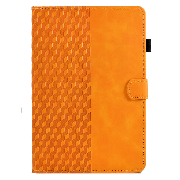 For Amazon Kindle Lite 2022 Rhombus Embossed Leather Tablet Case(Khaki)