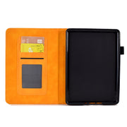 For Amazon Kindle Lite 2022 Rhombus Embossed Leather Tablet Case(Khaki)