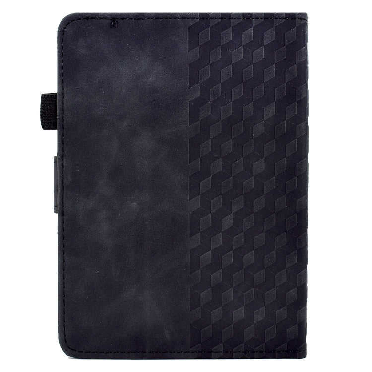 For Amazon Kindle Lite 2022 Rhombus Embossed Leather Tablet Case(Black)