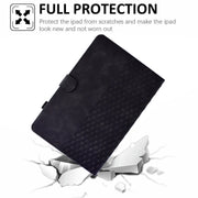 For Amazon Kindle Lite 2022 Rhombus Embossed Leather Tablet Case(Black)