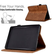 For Amazon Kindle Lite 2022 Rhombus Embossed Leather Tablet Case(Brown)
