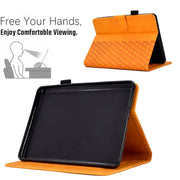 For Amazon Kindle PaperWhite 5 2021 Rhombus Embossed Leather Tablet Case(Khaki)