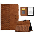 For Amazon Kindle PaperWhite 5 2021 Rhombus Embossed Leather Tablet Case(Brown) - Amazon by PMC TechLife | Online Shopping South Africa | PMC TechLife | Buy Now Pay Later Mobicred