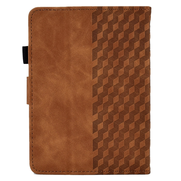 For Amazon Kindle PaperWhite 5 2021 Rhombus Embossed Leather Tablet Case(Brown)