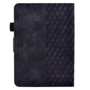 For Amazon Kindle PaperWhite 4 / 3 / 2 / 1 Rhombus Embossed Leather Tablet Case(Black)