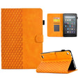For Amazon Kindle Fire 7 2019 / 2017 / 2015 Rhombus Embossed Leather Tablet Case(Khaki) - Amazon by PMC TechLife | Online Shopping South Africa | PMC TechLife | Buy Now Pay Later Mobicred