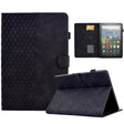 For Amazon Kindle Fire HD8 2020 Rhombus Embossed Leather Tablet Case(Black) - Amazon by PMC TechLife | Online Shopping South Africa | PMC TechLife | Buy Now Pay Later Mobicred