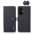 For OnePlus Nord CE 3 KHAZNEH Custer Texture RFID Genuine Leather Phone Case(Blue) - OnePlus Cases by PMC TechLife | Online Shopping South Africa | PMC TechLife | Buy Now Pay Later Mobicred