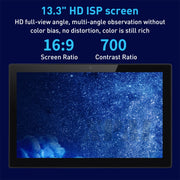 PR1335T 13.3 inch IPS Display Advertising Machine, 2GB+16GB, CPU:RK3288 Quad Core 1.8GHz(EU Plug)