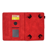 For 7.0 inch Universal Tablet Rhombus Embossed Leather Case(Red)