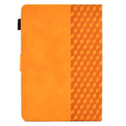For 10.0 inch Universal Tablet Rhombus Embossed Leather Case(Khaki)