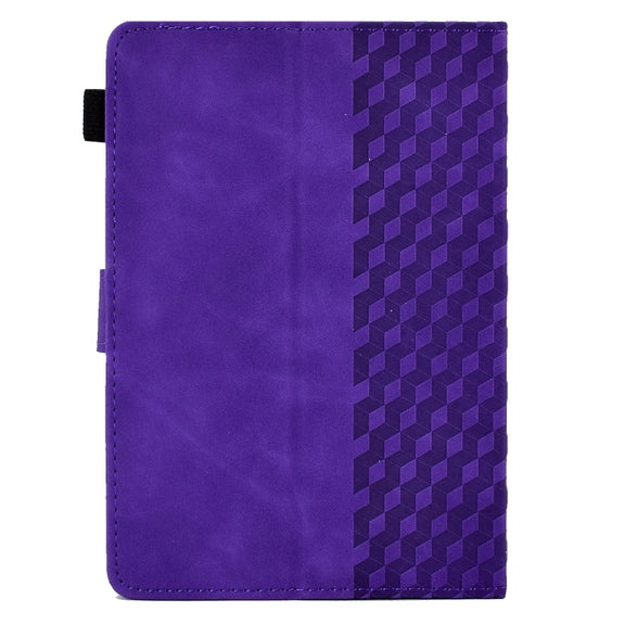 For 10.0 inch Universal Tablet Rhombus Embossed Leather Case(Purple)