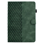 For 10.0 inch Universal Tablet Rhombus Embossed Leather Case(Green)