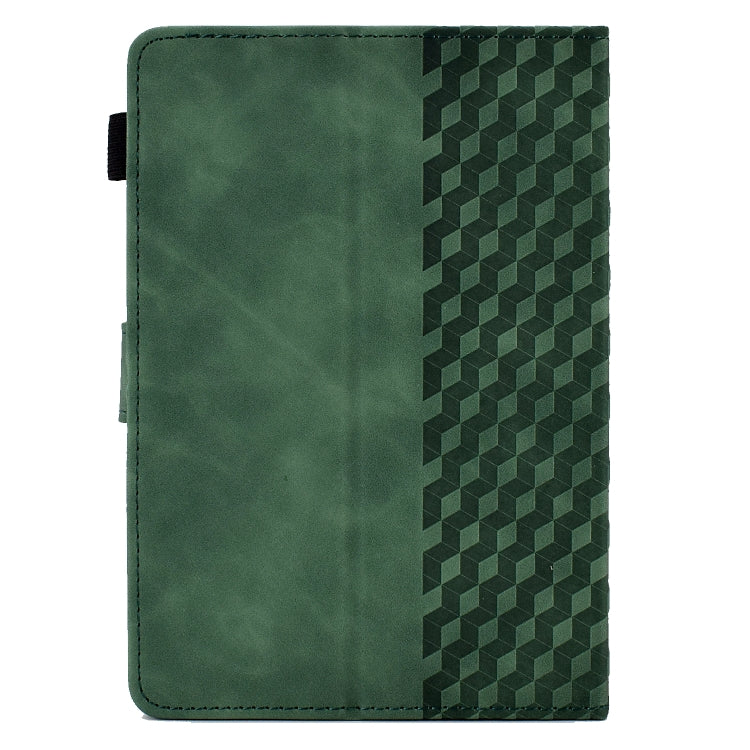 For 10.0 inch Universal Tablet Rhombus Embossed Leather Case(Green)