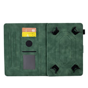 For 10.0 inch Universal Tablet Rhombus Embossed Leather Case(Green)