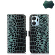 For Honor X7a 4G Crocodile Top Layer Cowhide Leather Phone Case(Green) - Honor Cases by PMC TechLife | Online Shopping South Africa | PMC TechLife | Buy Now Pay Later Mobicred