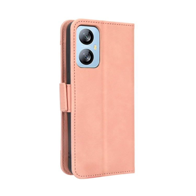For Blackview A52 Skin Feel Calf Texture Card Slots Leather Phone Case(Pink)