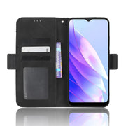 For Blackview A52 Skin Feel Calf Texture Card Slots Leather Phone Case(Black)