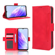 For Blackview A52 Skin Feel Calf Texture Card Slots Leather Phone Case(Red) - More Brand by PMC TechLife | Online Shopping South Africa | PMC TechLife | Buy Now Pay Later Mobicred