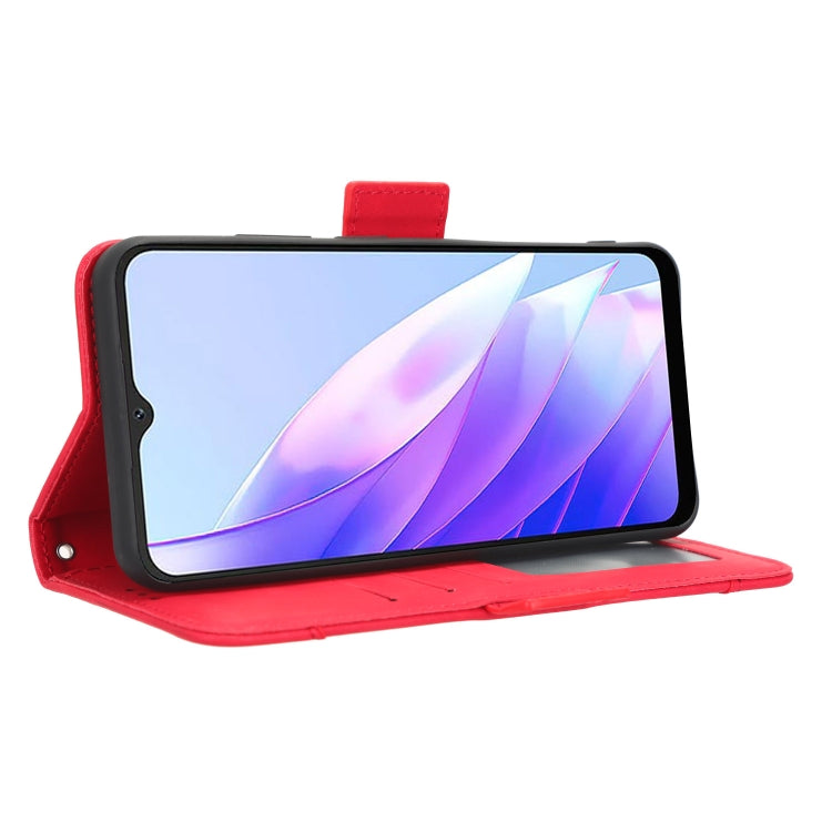 For Blackview A52 Skin Feel Calf Texture Card Slots Leather Phone Case(Red)