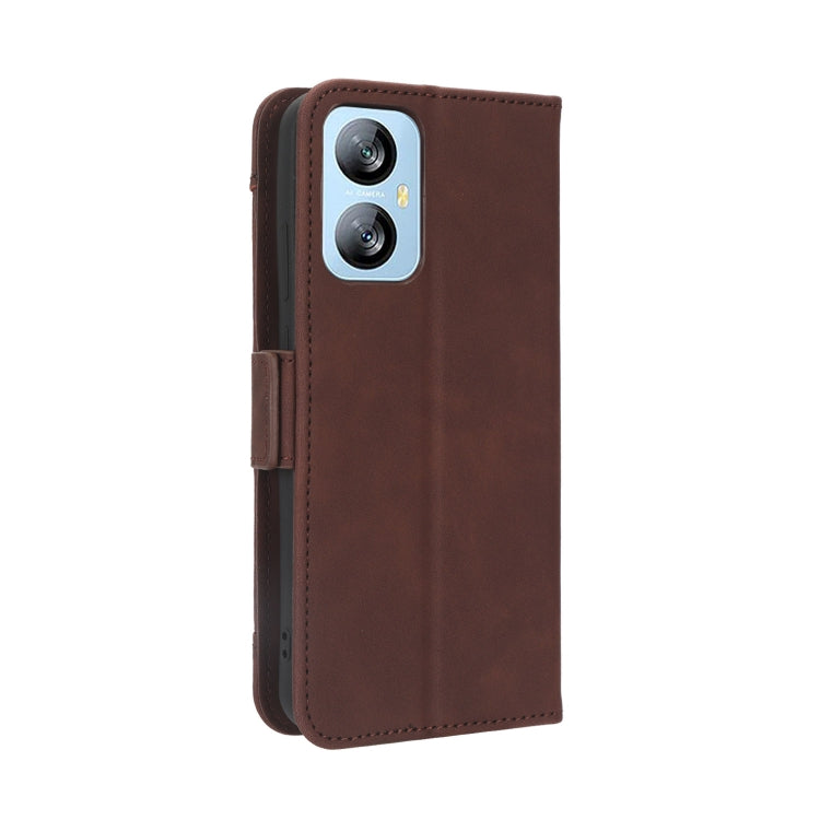 For Blackview A52 Skin Feel Calf Texture Card Slots Leather Phone Case(Brown)