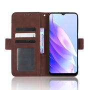 For Blackview A52 Skin Feel Calf Texture Card Slots Leather Phone Case(Brown)