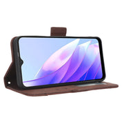 For Blackview A52 Skin Feel Calf Texture Card Slots Leather Phone Case(Brown)