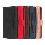 For Blackview A52 Skin Feel Calf Texture Card Slots Leather Phone Case(Blue)